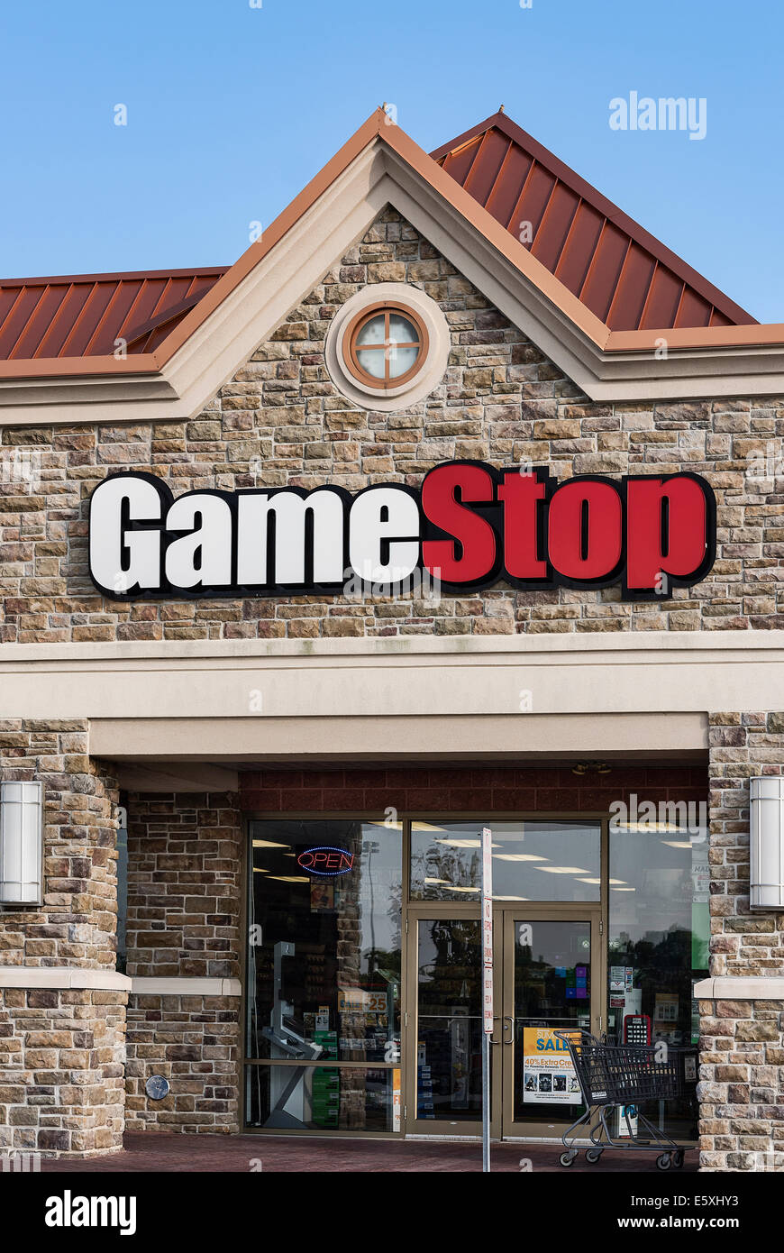 Game Stop store esterno, montare Laural, New Jersey, STATI UNITI D'AMERICA Foto Stock