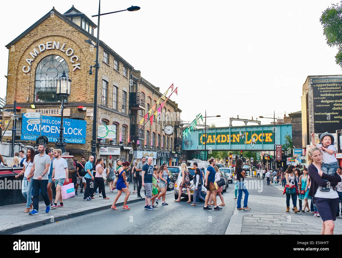 Camden town, e Camden Lock nel nord di Londra, Regno Unito Foto Stock