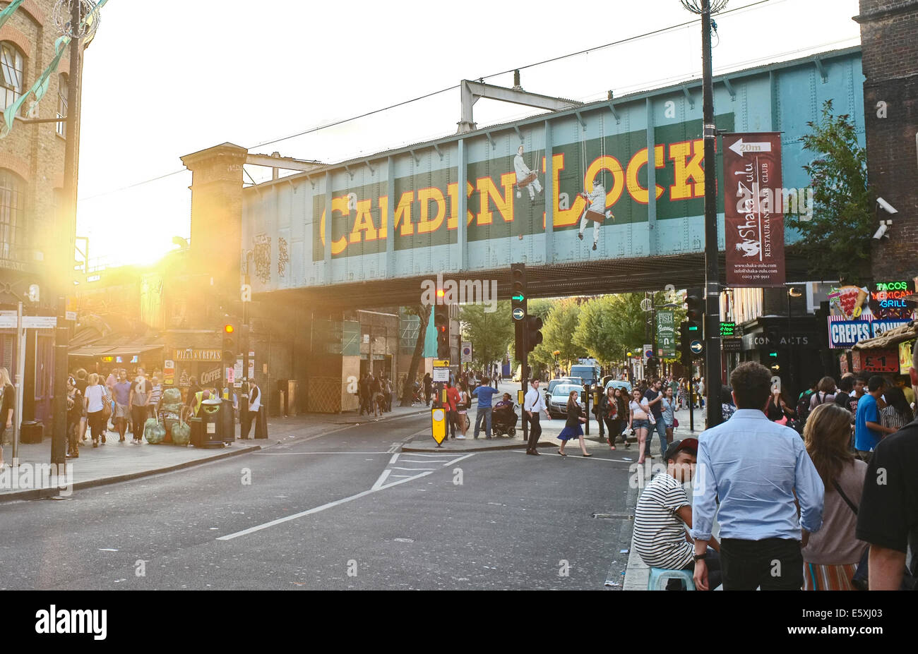 Camden town, e Camden Lock nel nord di Londra, Regno Unito Foto Stock