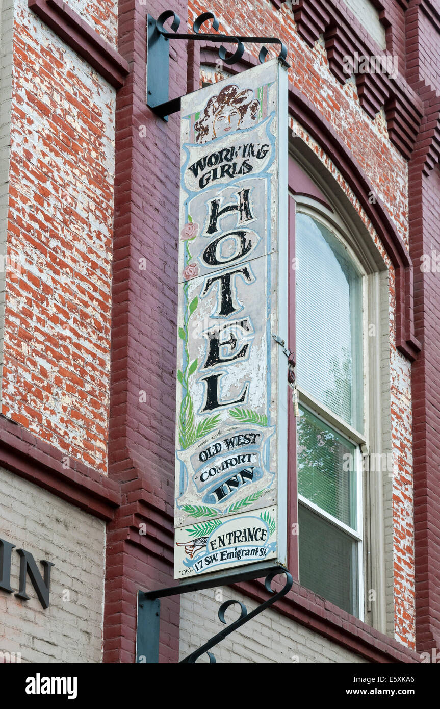 Oregon, Pendleton, lavorando le ragazze Hotel, ex bordello costruita nel tardo 1890 ora un hotel turistico Foto Stock