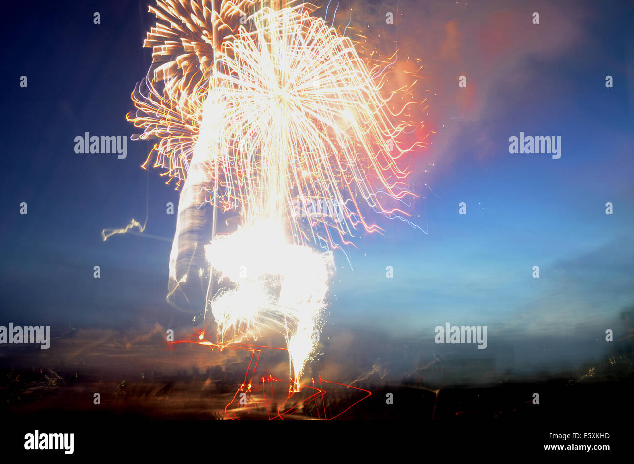 Fuochi d'artificio, St Andrews, New Brunswick Foto Stock