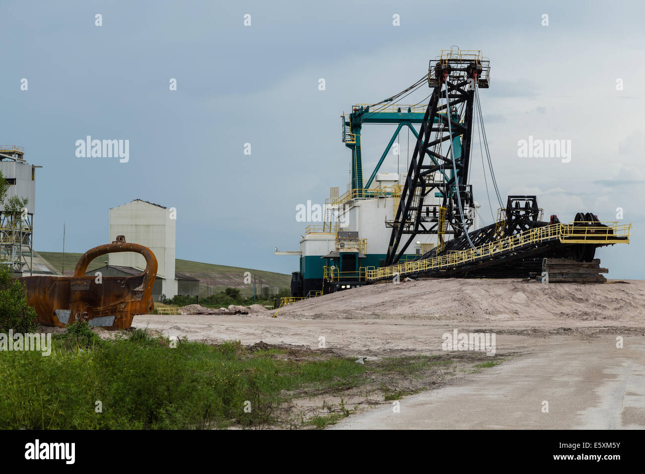 Escavatore Dragline Foto Stock