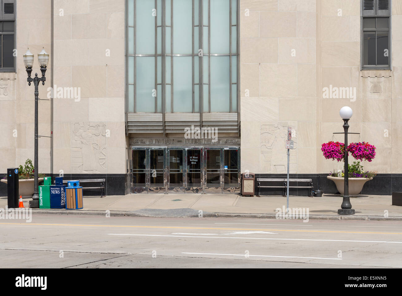 Il municipio e la Casa Corte, St Paul, Minnesota, Stati Uniti d'America. Foto Stock