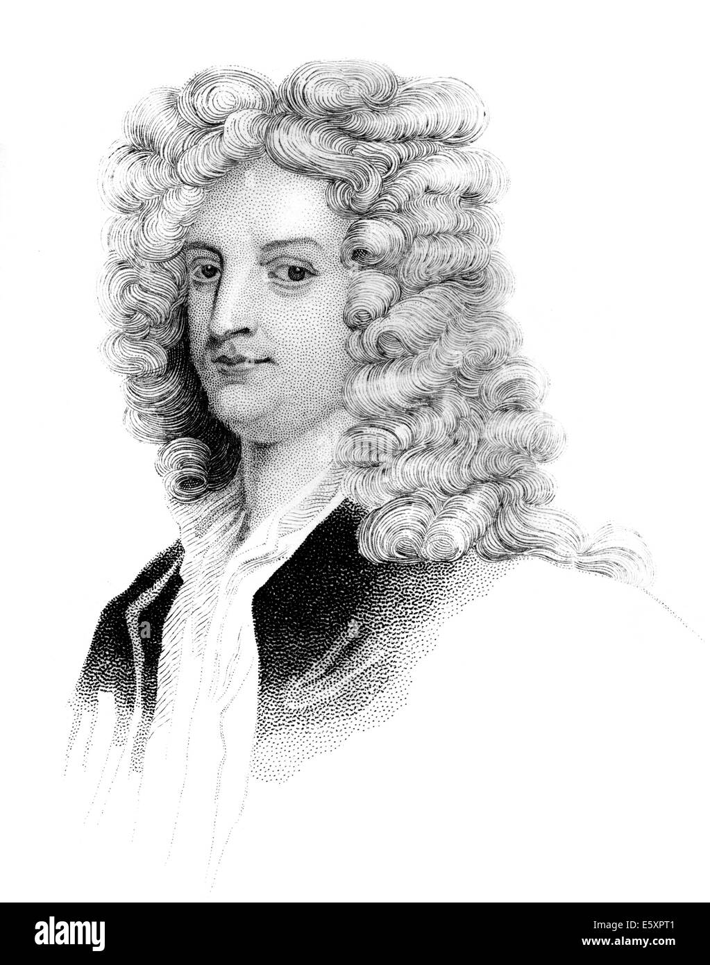 Ritratto di Giuseppe Addison, 1672 - 1719, un inglese un saggista, poeta, drammaturgo e uomo politico Foto Stock