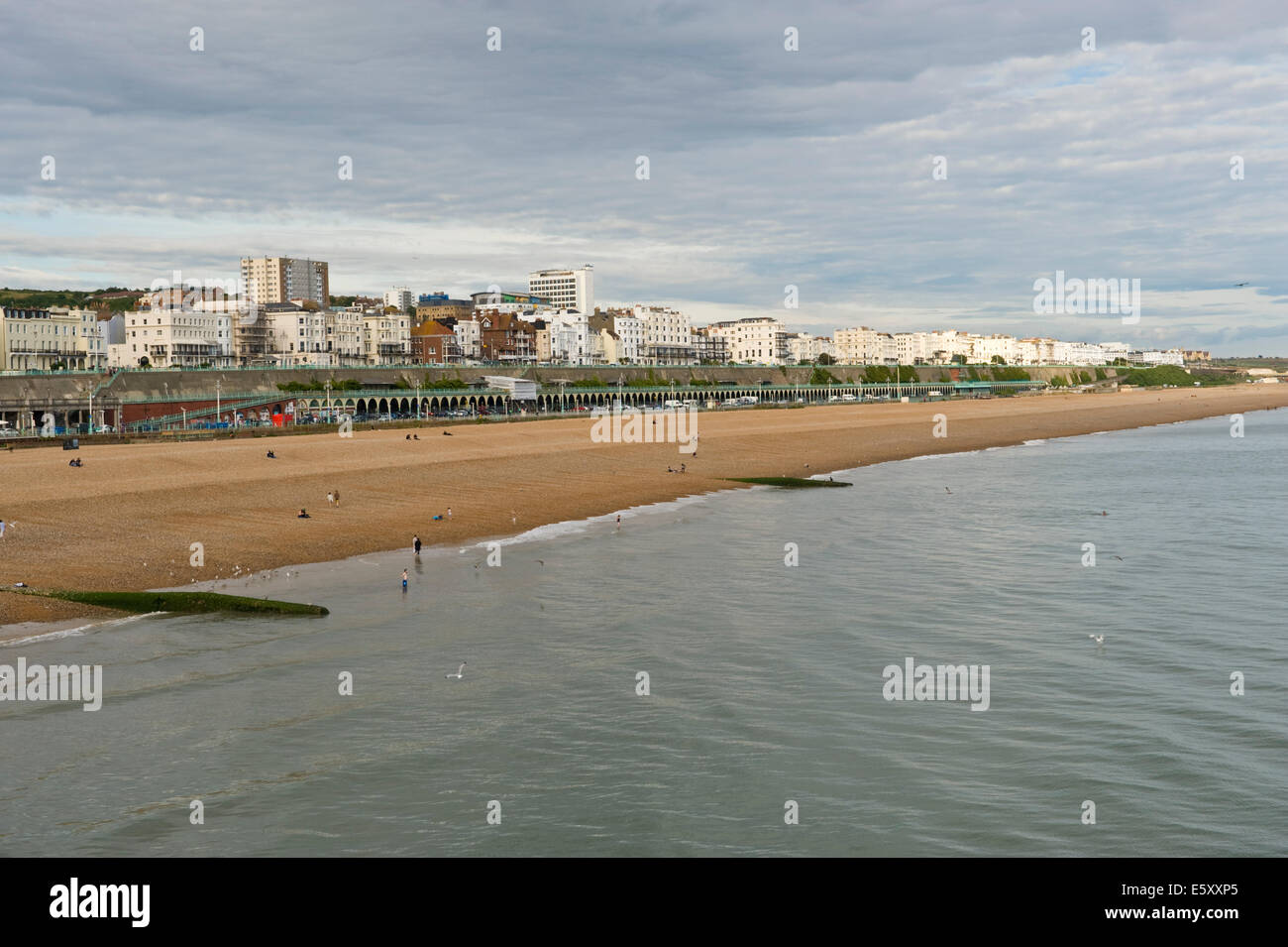 Vista sulla spiaggia di Brighton East Sussex England Regno Unito Foto Stock