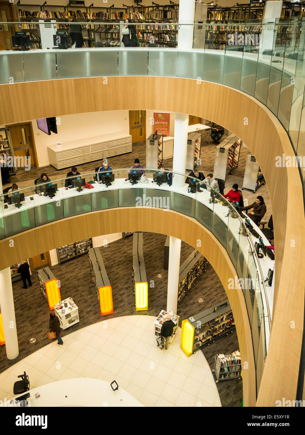 Liverpool Central Library. Nuovi interni Foto Stock