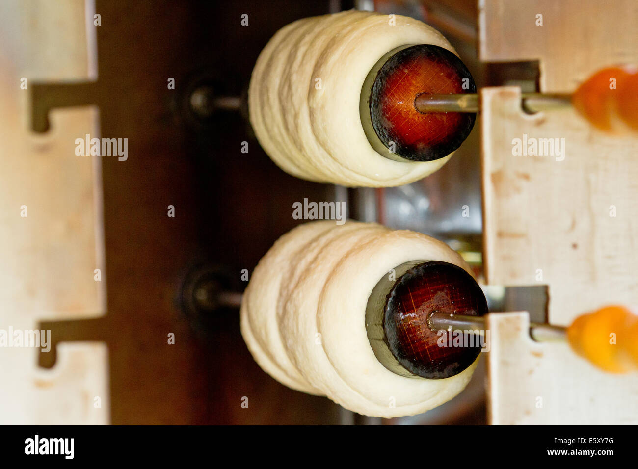 Trdelník vendite dirette di mano in mano Foto Stock