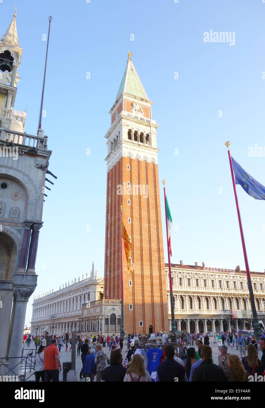 Una vista di Piazza San Marco a Venezia, Italia Foto Stock