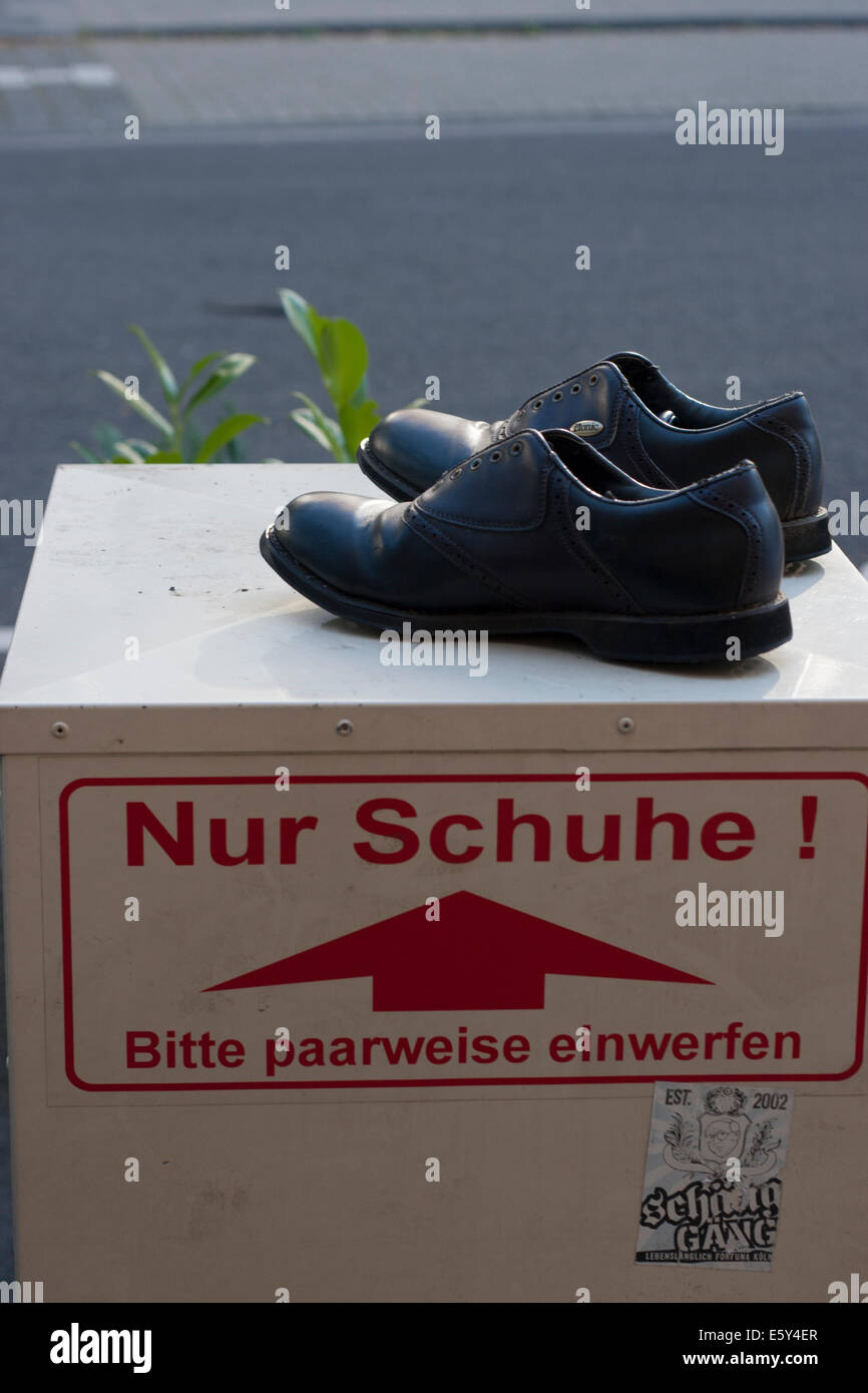 Coppia scarpe Schuhe Colonia Germania Foto Stock