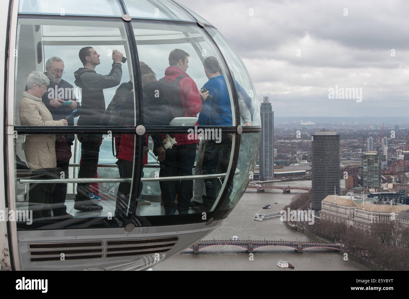 London Eye Foto Stock