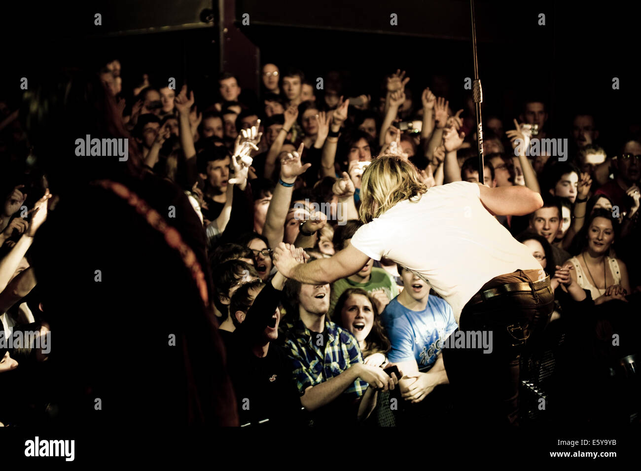 Switchfoot live Edimburgo con folla(© Alan Davidson) Foto Stock