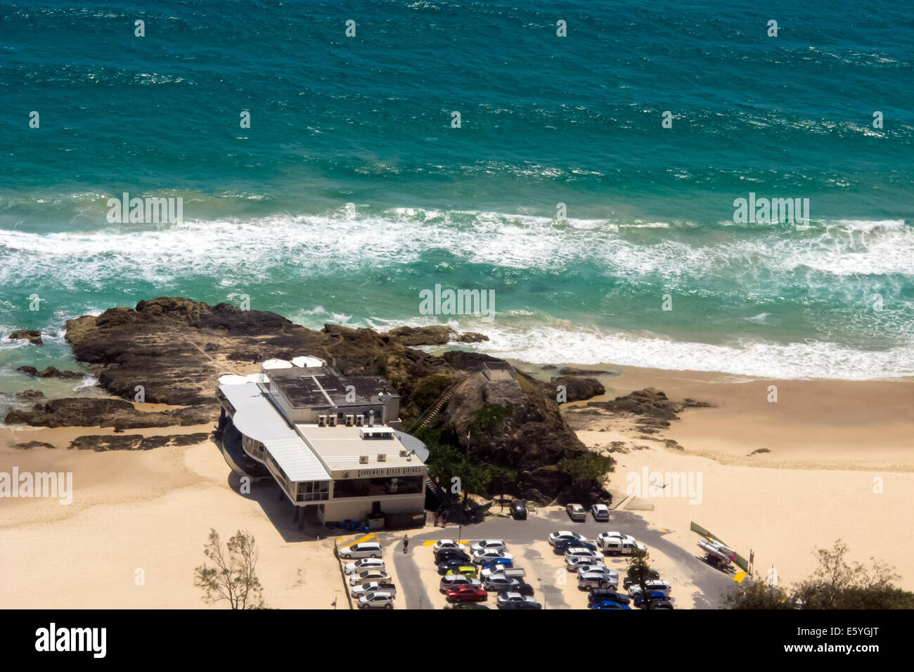 Currumbin Rock sulla Gold Coast in Australia Foto Stock