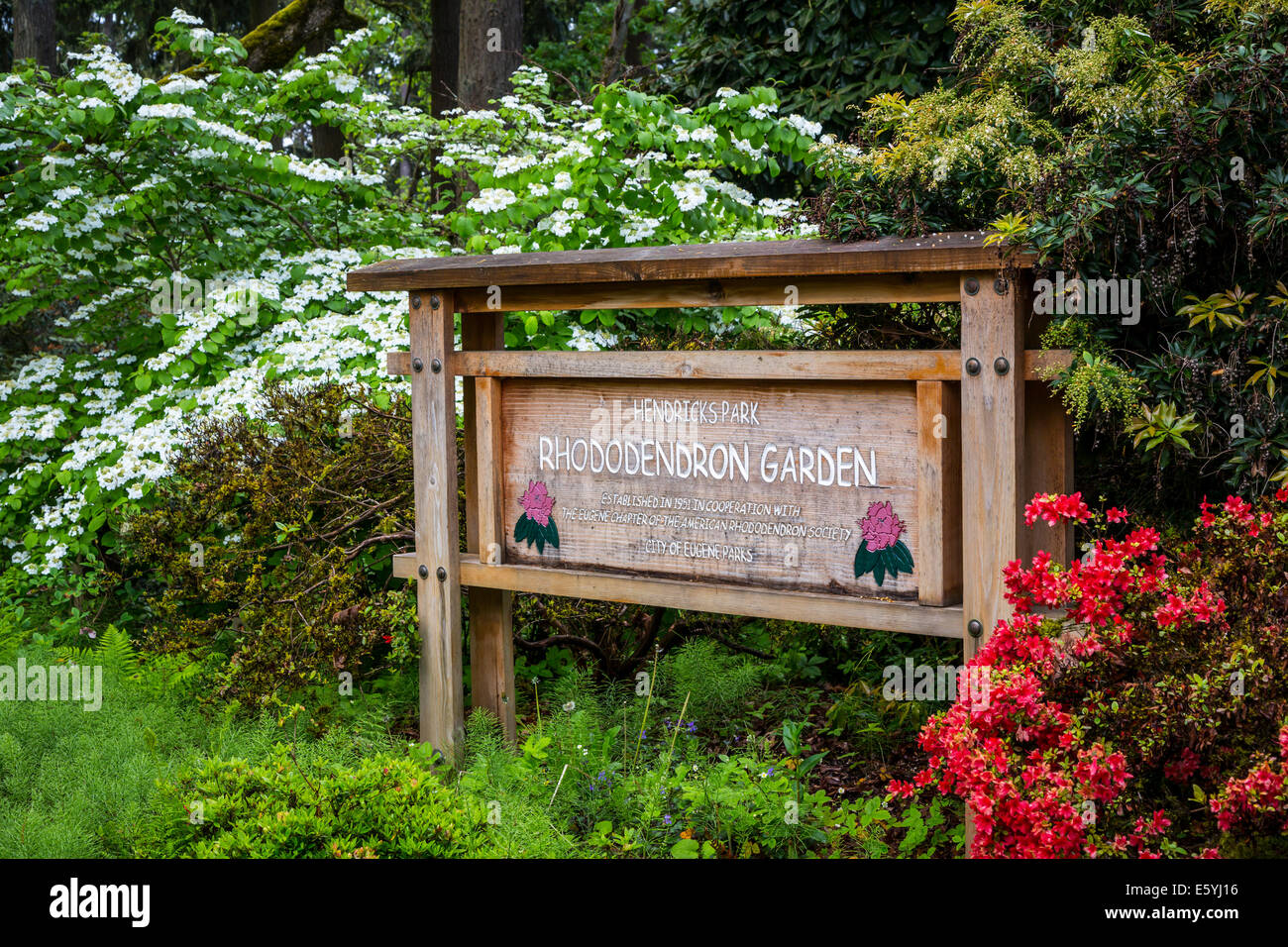Hendricks Parco e giardini di Eugene, Oregon, Stati Uniti d'America. Foto Stock