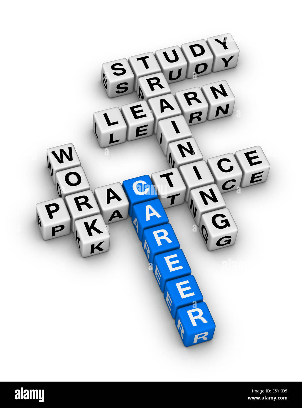 Fasi della carriera cruciverba Foto Stock