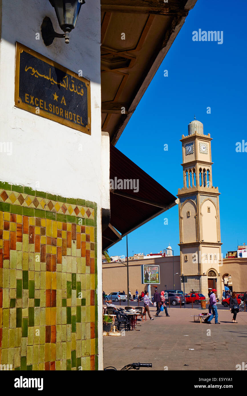 Il Marocco, Casablanca, United Nation (Nazione Unis) square Foto Stock