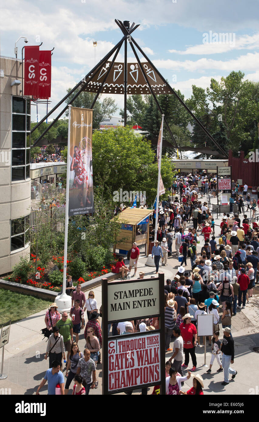 Calgary Stampede entrata principale Foto Stock