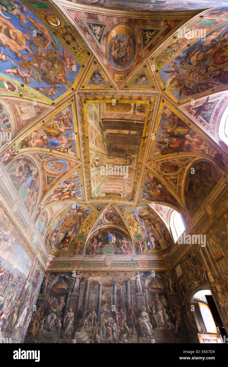 Vaticano sala del museo di roma italia Foto Stock