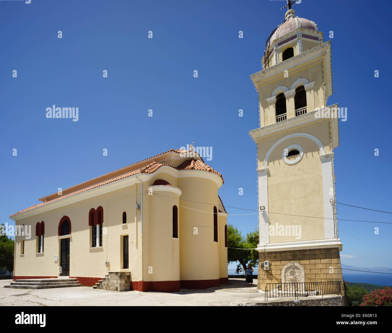 Zante Grecia - Ano Gerakari. Chiesa di San Nicola, Agios Nikolaos. Foto Stock