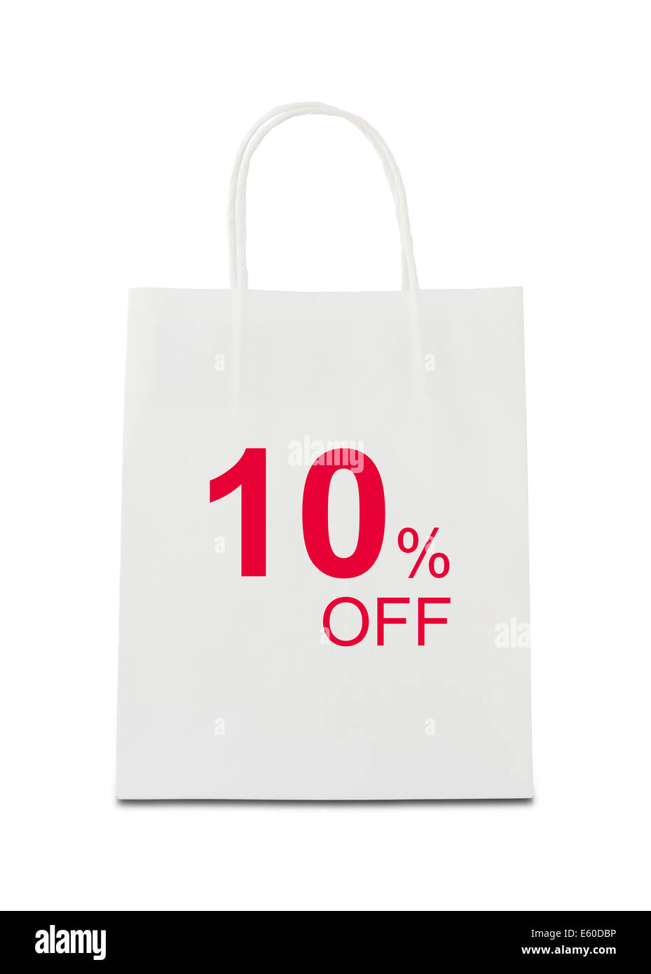 La parola 10% off Foto Stock