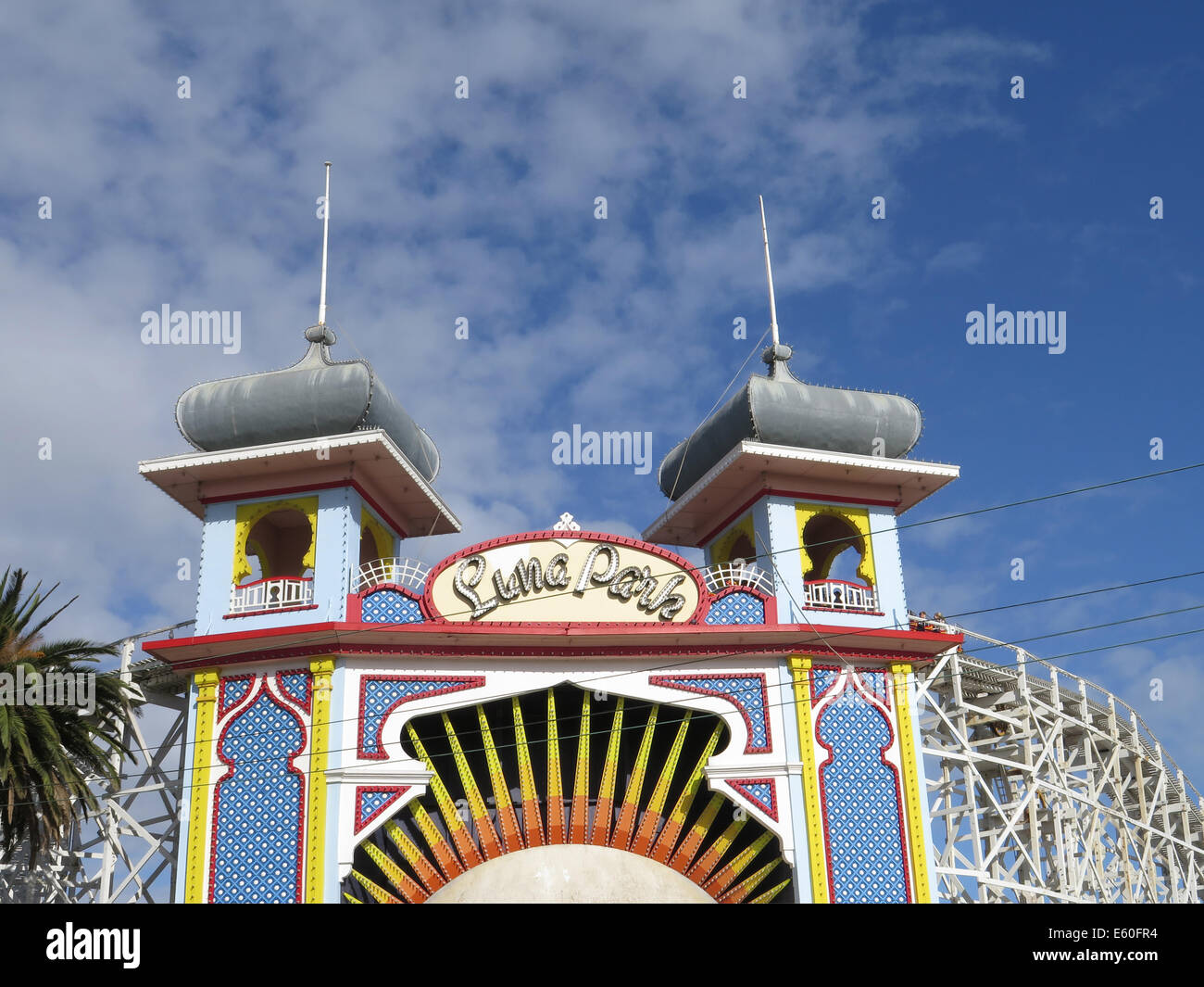 Luna Parco divertimenti a St Kilda, South Melbourne, Australia Foto Stock