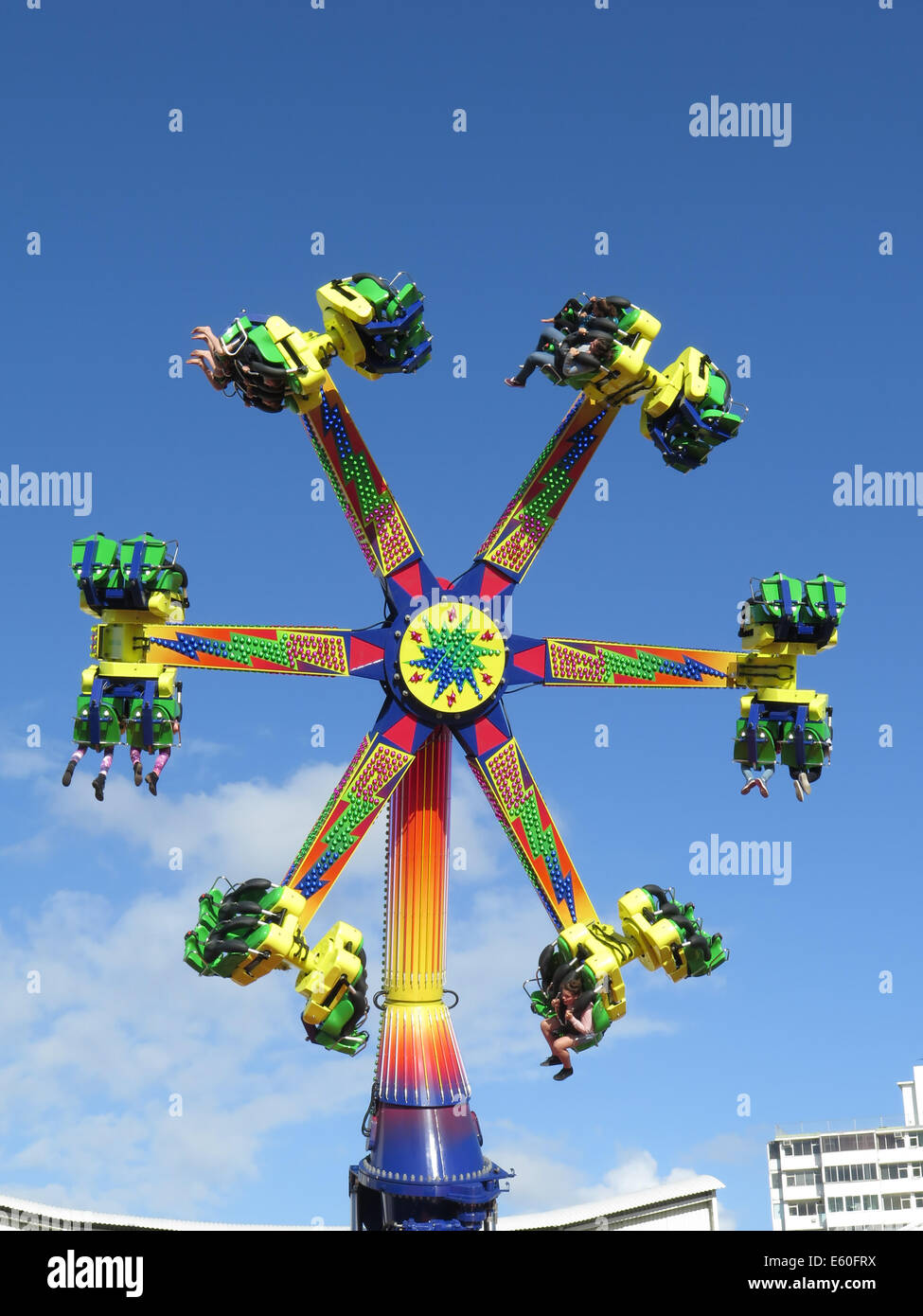 Kids Ride al Luna Park a St Kilda, South Melbourne, Australia Foto Stock