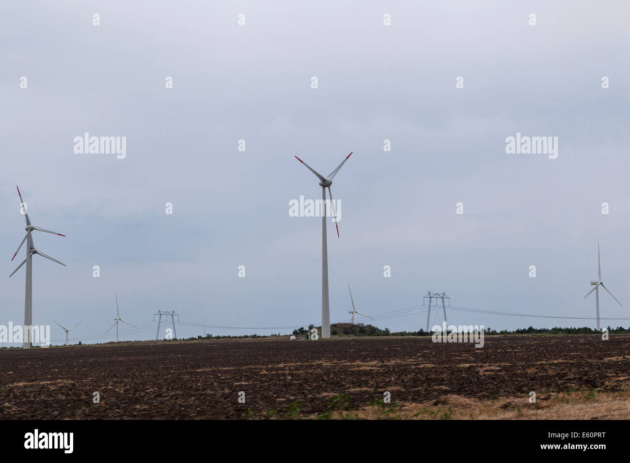 Turbine eoliche Foto Stock