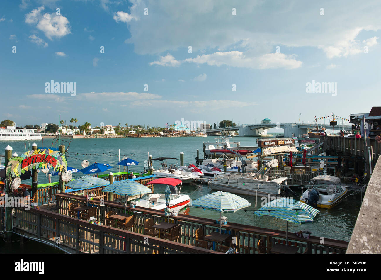 Barche da pesca a John's Pass St Petersburg Florida USA Foto Stock