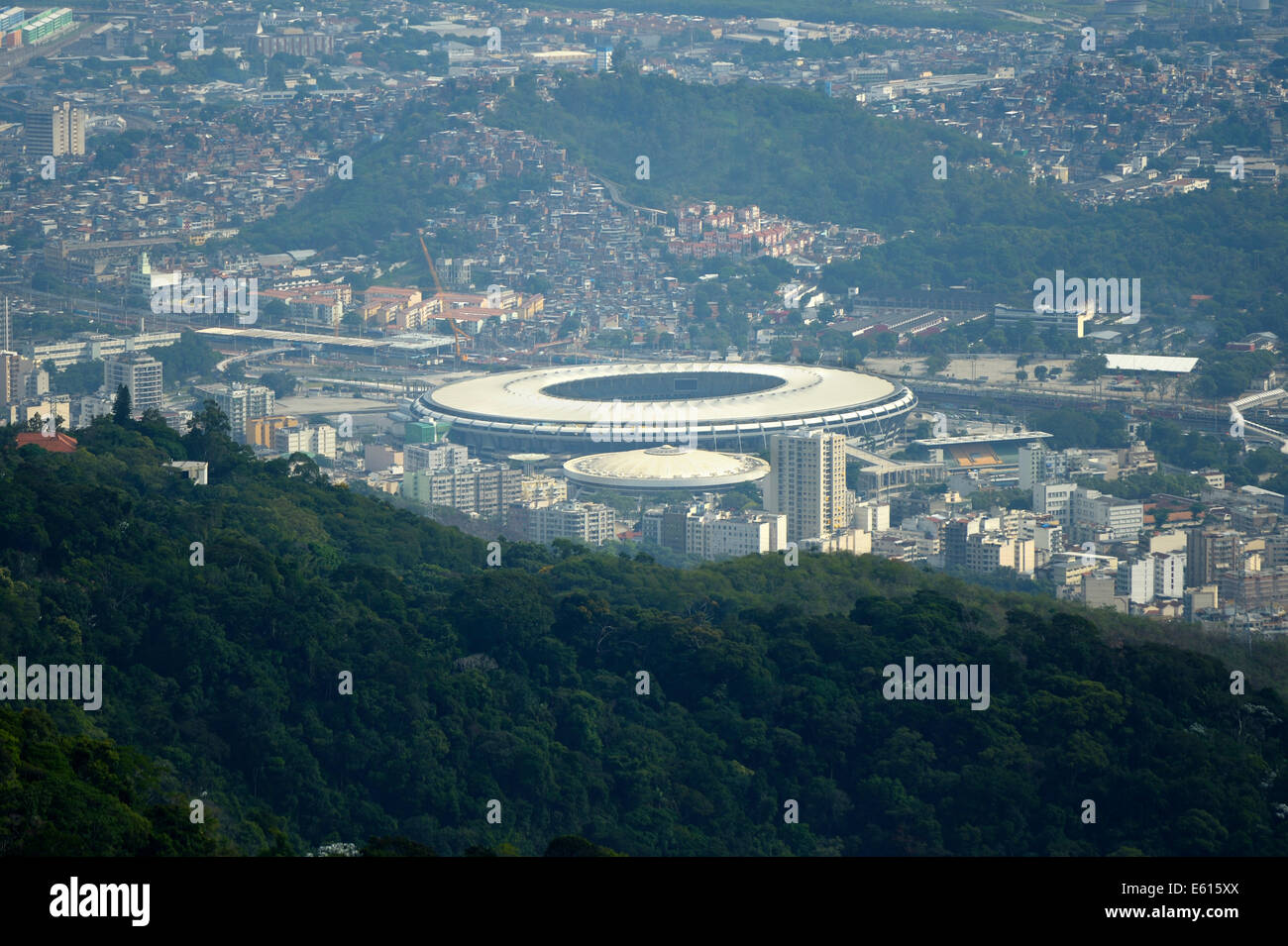 Stadio di Calcio Maracana, Rio de Janeiro, Stato di Rio de Janeiro, Brasile Foto Stock