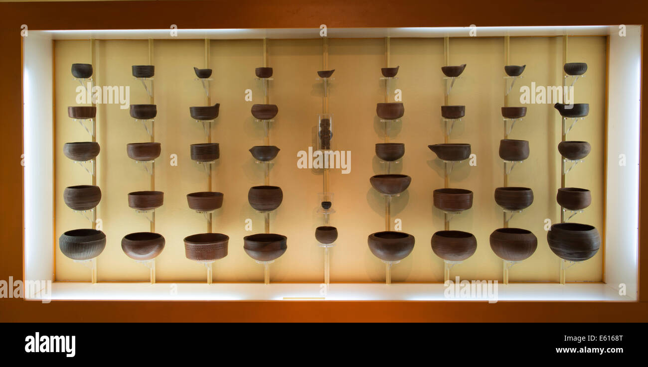 Giochi delle bocce di creta fatta da guanche indigeni delle isole Canarie, in uno showroom, La Palma Isole Canarie Spagna Foto Stock