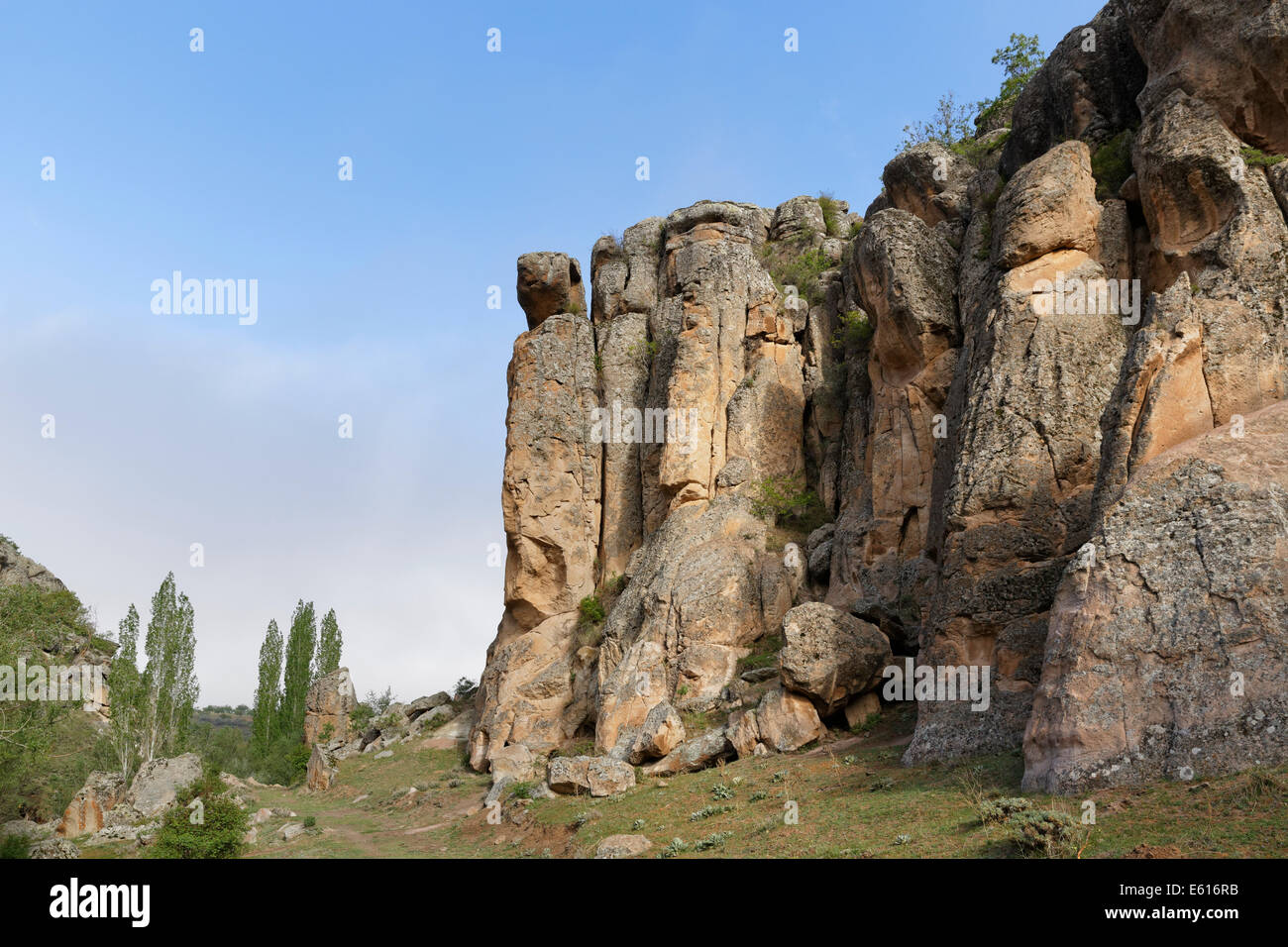 Valle di monastero o Manastır Vadisi, Güzelyurt, provincia di Aksaray, Cappadocia, Anatolia centrale regione, Anatolia, Turchia Foto Stock