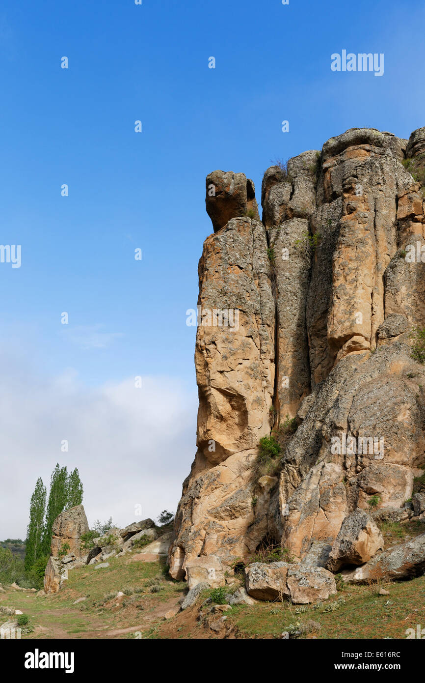 Valle di monastero o Manastır Vadisi, Güzelyurt, provincia di Aksaray, Cappadocia, Anatolia centrale regione, Anatolia, Turchia Foto Stock