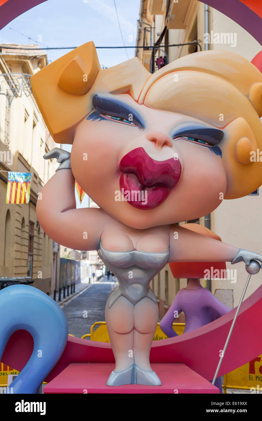 Valencia,Spagna. Fallas 2014. Foto Stock