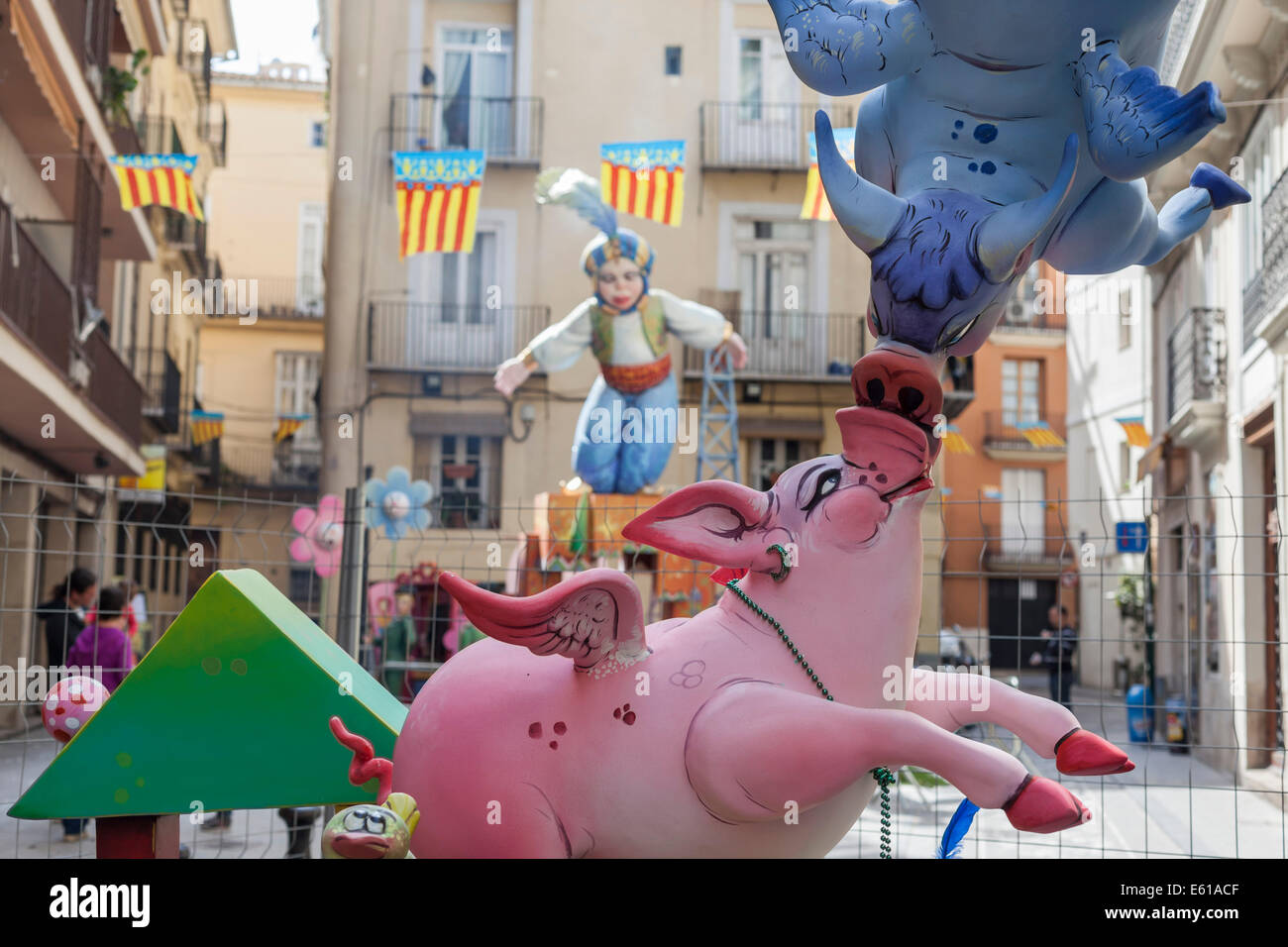 Valencia,Spagna. Fallas 2014. Foto Stock