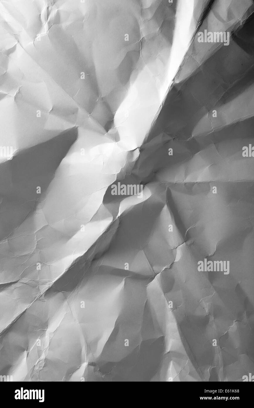 Carta sgualcita, può essere utilizzato come sfondo Foto Stock