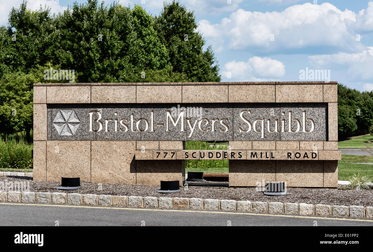 Bristol Myers Squibb R&D operations sito, Princeton, New Jersey, STATI UNITI D'AMERICA Foto Stock