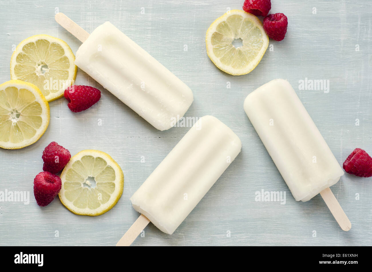 Popsicles per lecca-lecca di ghiaccio Foto Stock