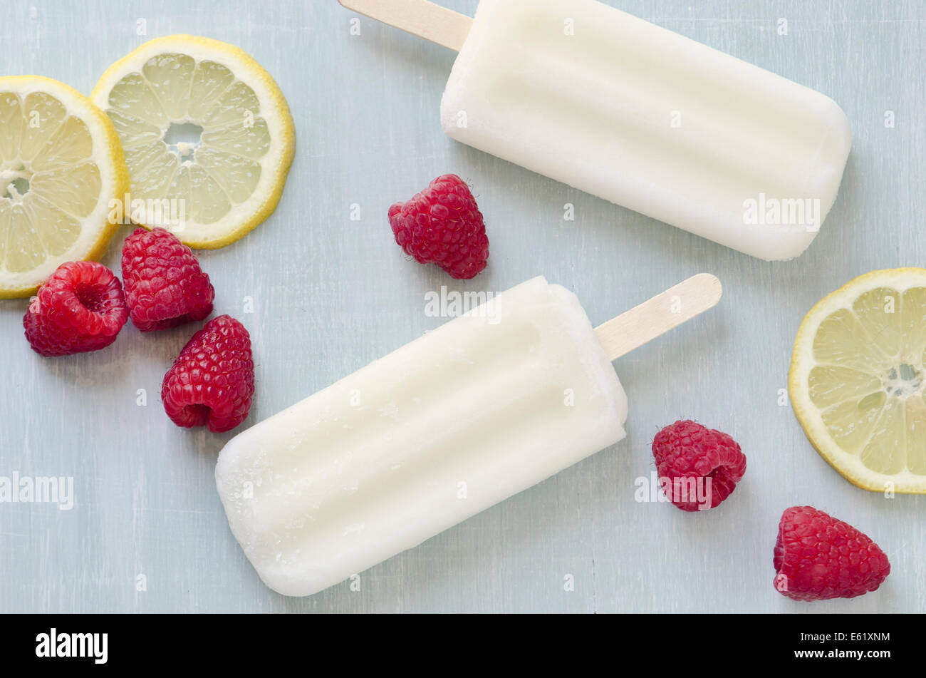 Popsicles per lecca-lecca di ghiaccio Foto Stock