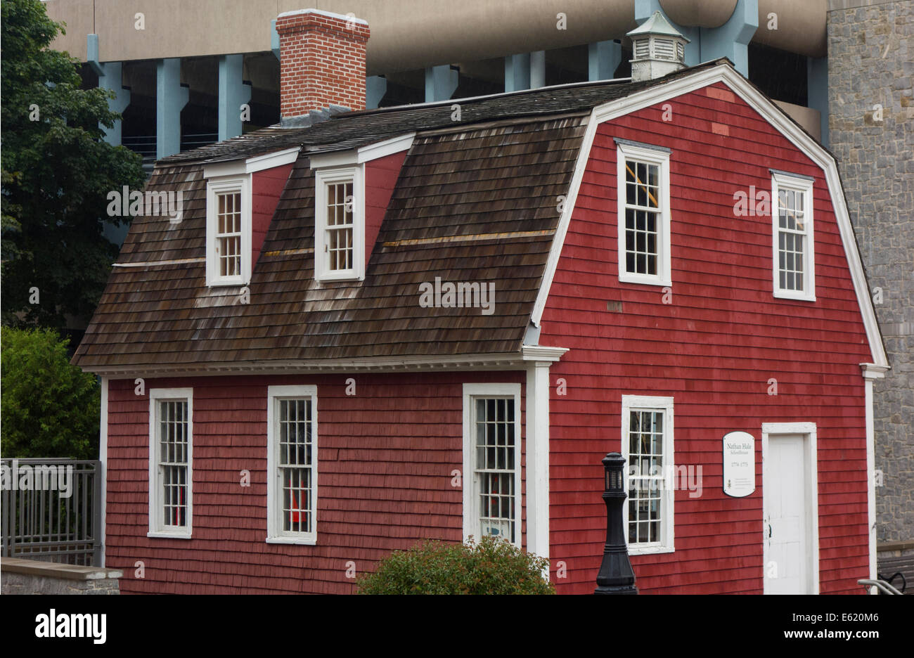 Nathan Hale School House di New London CT Foto Stock