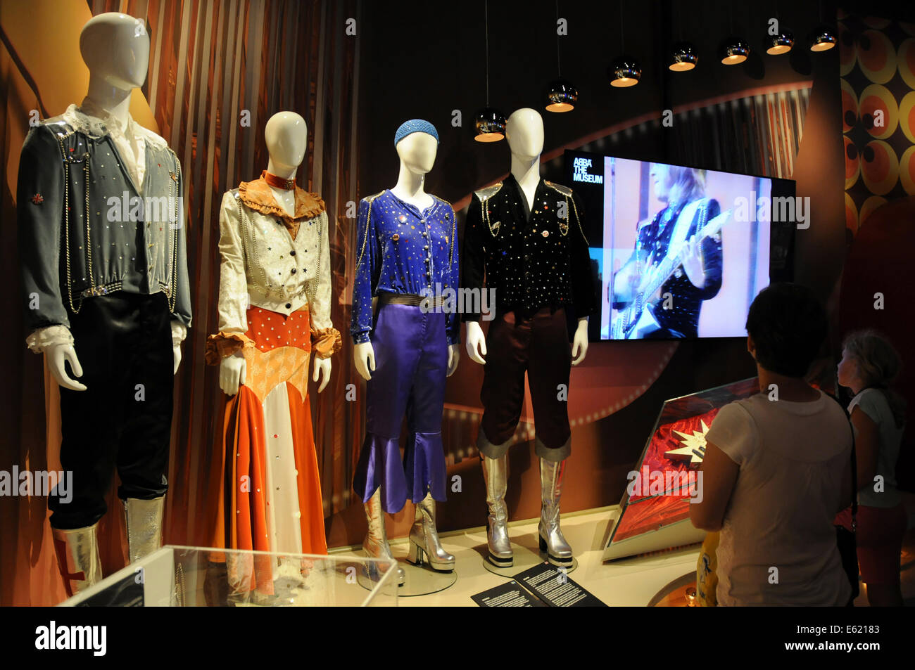 ABBA Il Museo è una mostra interattiva sulla pop-gruppo ABBA che ha aperto a Stoccolma in Svezia nel maggio 2013. Foto Stock