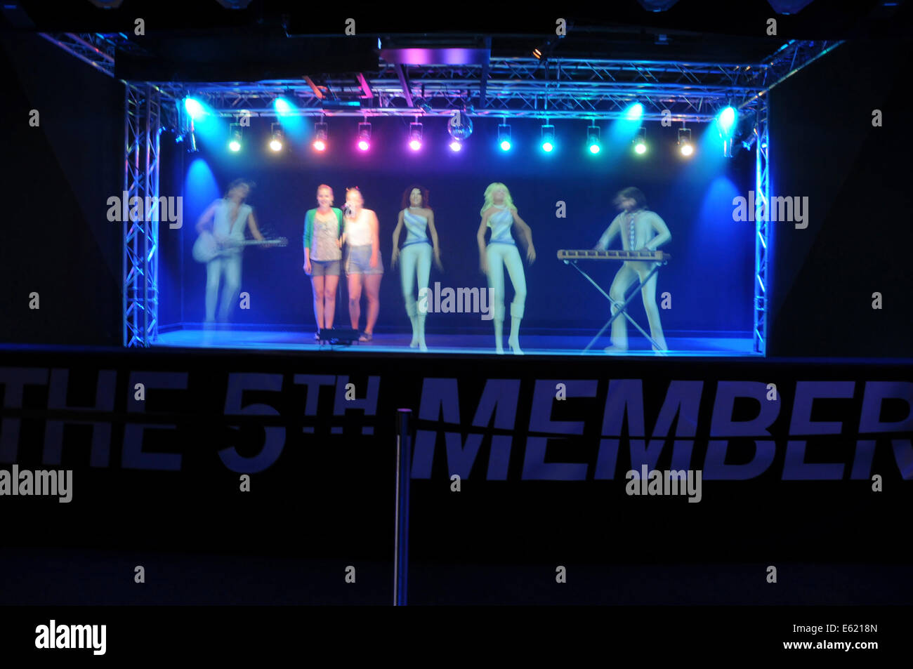 ABBA Il Museo è una mostra interattiva sulla pop-gruppo ABBA che ha aperto a Stoccolma in Svezia nel maggio 2013. Foto Stock