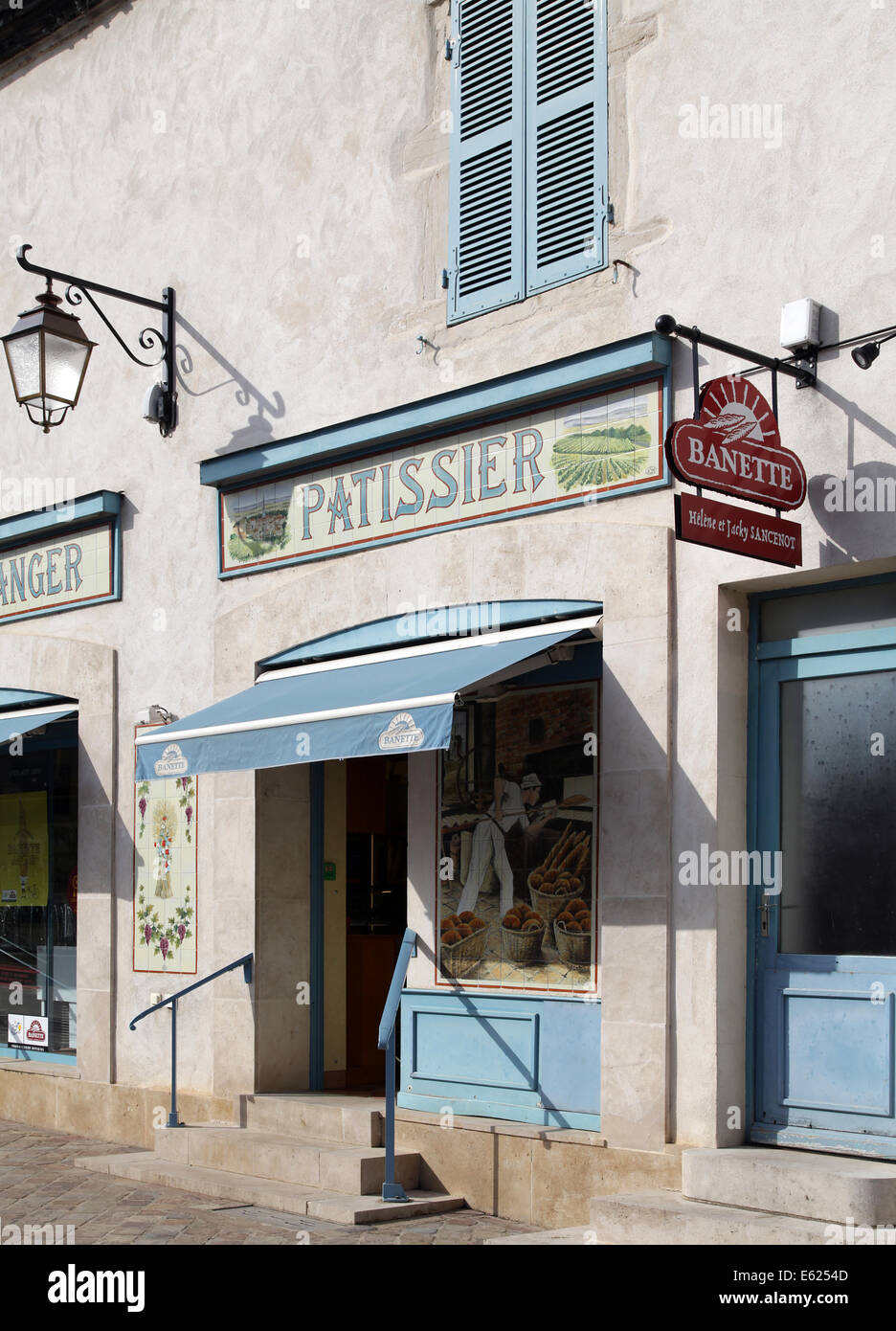 Panificio a Meursault comune della Côte-d'o dipartimento in Borgogna Borgogna in Francia orientale.Boulangerie Sancenot. Foto Stock