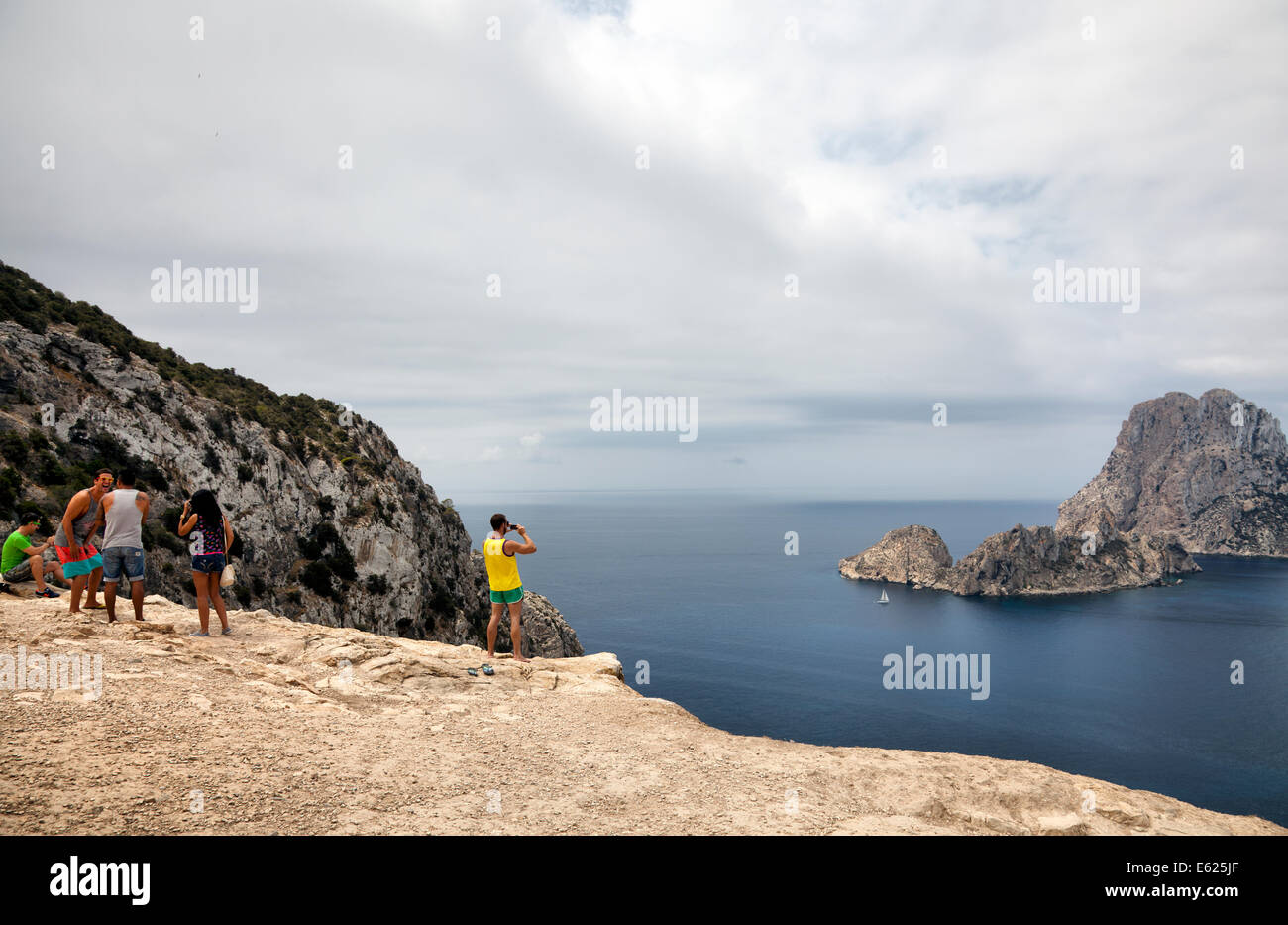 Es Vedra Island off costa di Ibiza - Ibiza Foto Stock