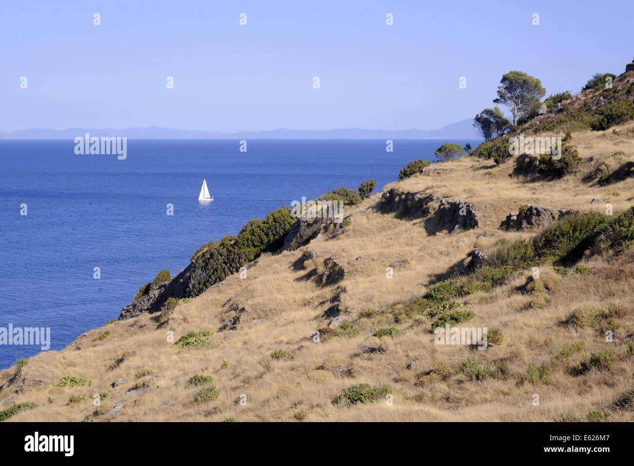Isola di Capraia (Arcipelago Toscano, Italia) Foto Stock