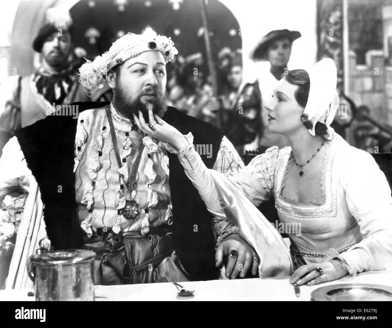 La vita privata di Henry VIII - con Charles Laughton - diretto da Alexander Korda - United Artists 1933 Foto Stock