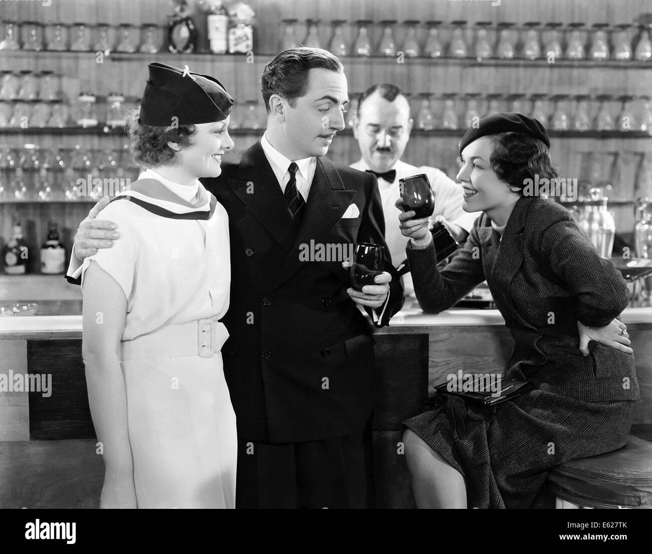 La sottile uomo - con William Powell, Myrna Loy - diretto da W.S. Van Dyke - MGM 1934 Foto Stock