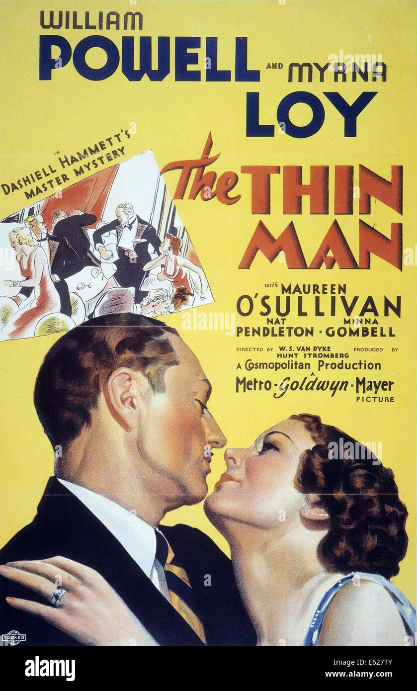 La sottile MAN - Poster - diretto da W.S. Van Dyke - MGM 1934 Foto Stock