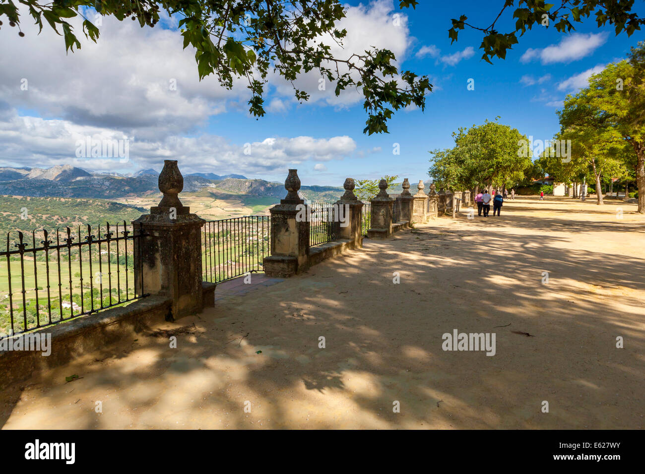 Alameda del Tajo, Ronda, provincia di Malaga, Andalusia, Spagna, Europa. Foto Stock