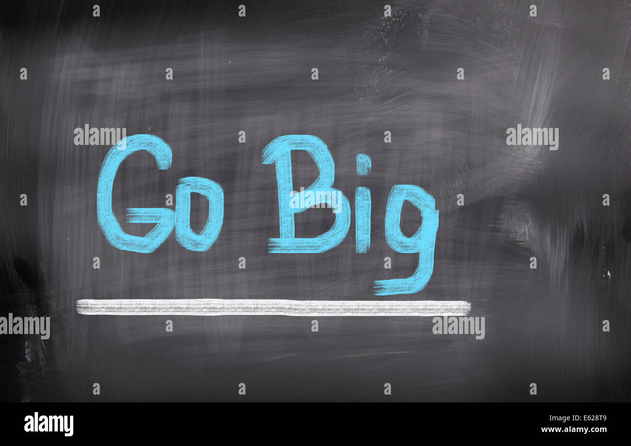 Va il concetto grande Foto Stock