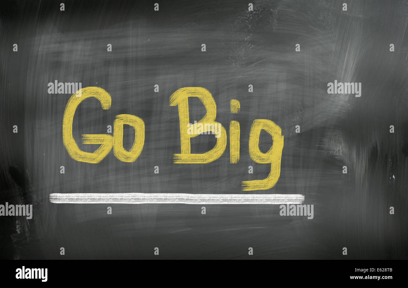 Va il concetto grande Foto Stock