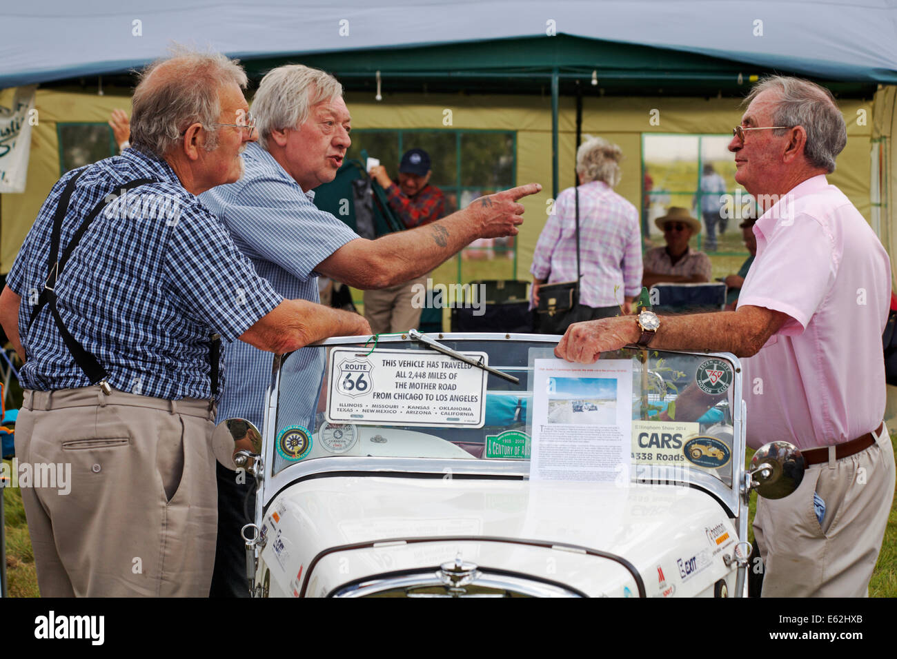 Austin 7 Cambridge Special Car l'Ellingham & Ringwood Agricultural Society Annual Show presso Somerley Park, Ellingham, Ringwood, Hampshire UK ad agosto Foto Stock